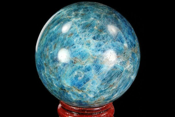 Bright Blue Apatite Sphere - Madagascar #83379